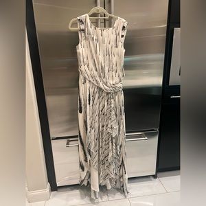 Haute Hippie Black and White floor length dress size 8